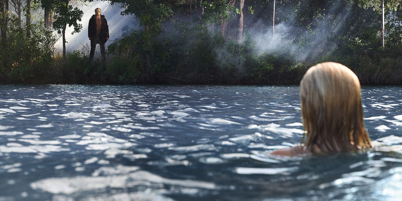 Friday The 13th Remake Jason looking at girl in a lake