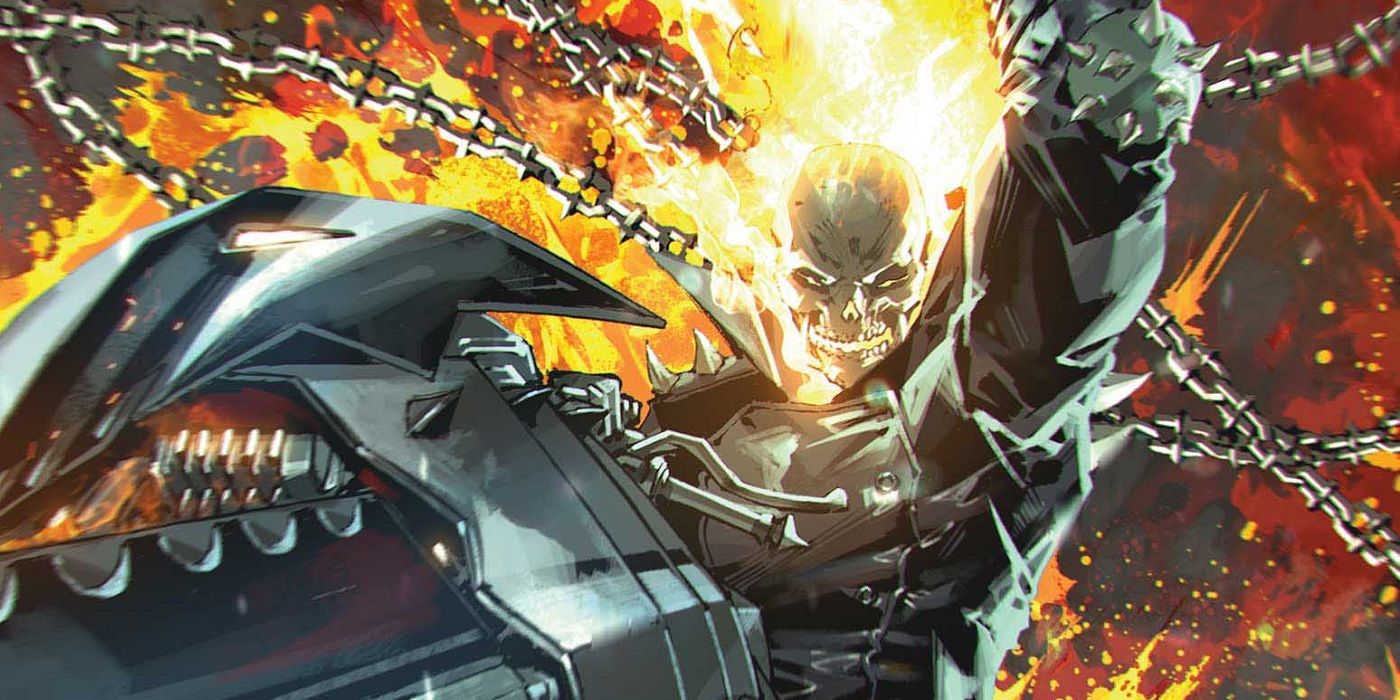 Johnny Blaze in the Year of Vengeance on the cover of Ghost Rider 1 by Kael Ngu