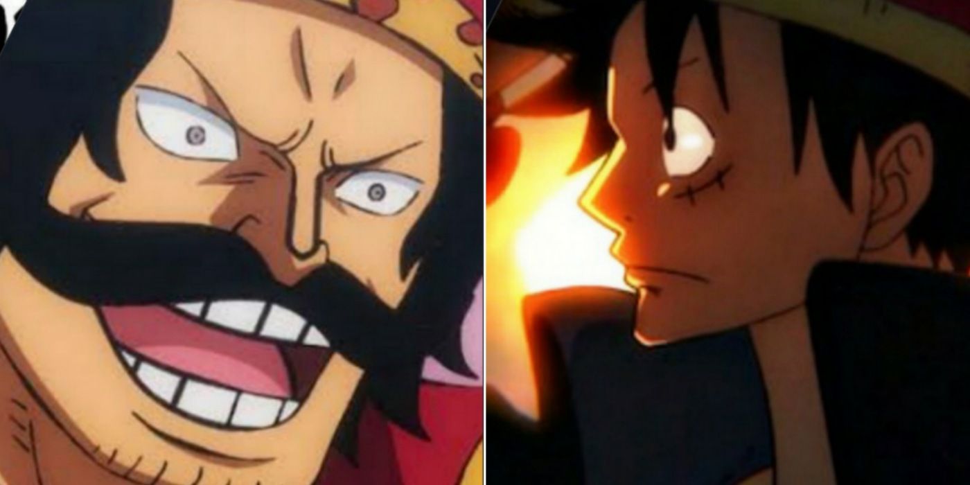 Gol D. Roger and Luffy One Piece