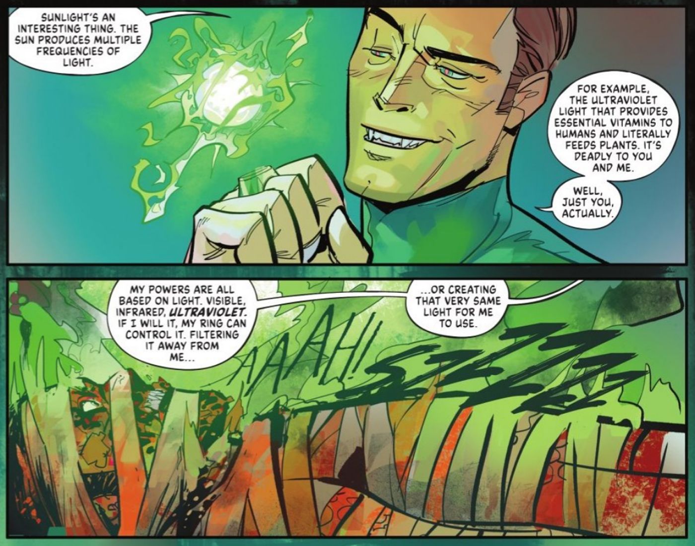 Green Lantern Hal Jordan Vampire Ultraviolet Light