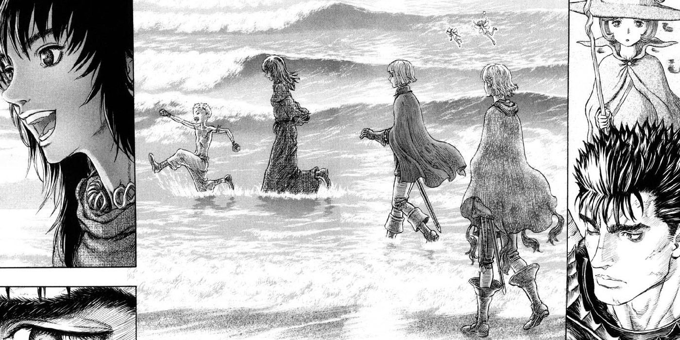 Guts And His New Family Enjoy The Beach In Berserk
