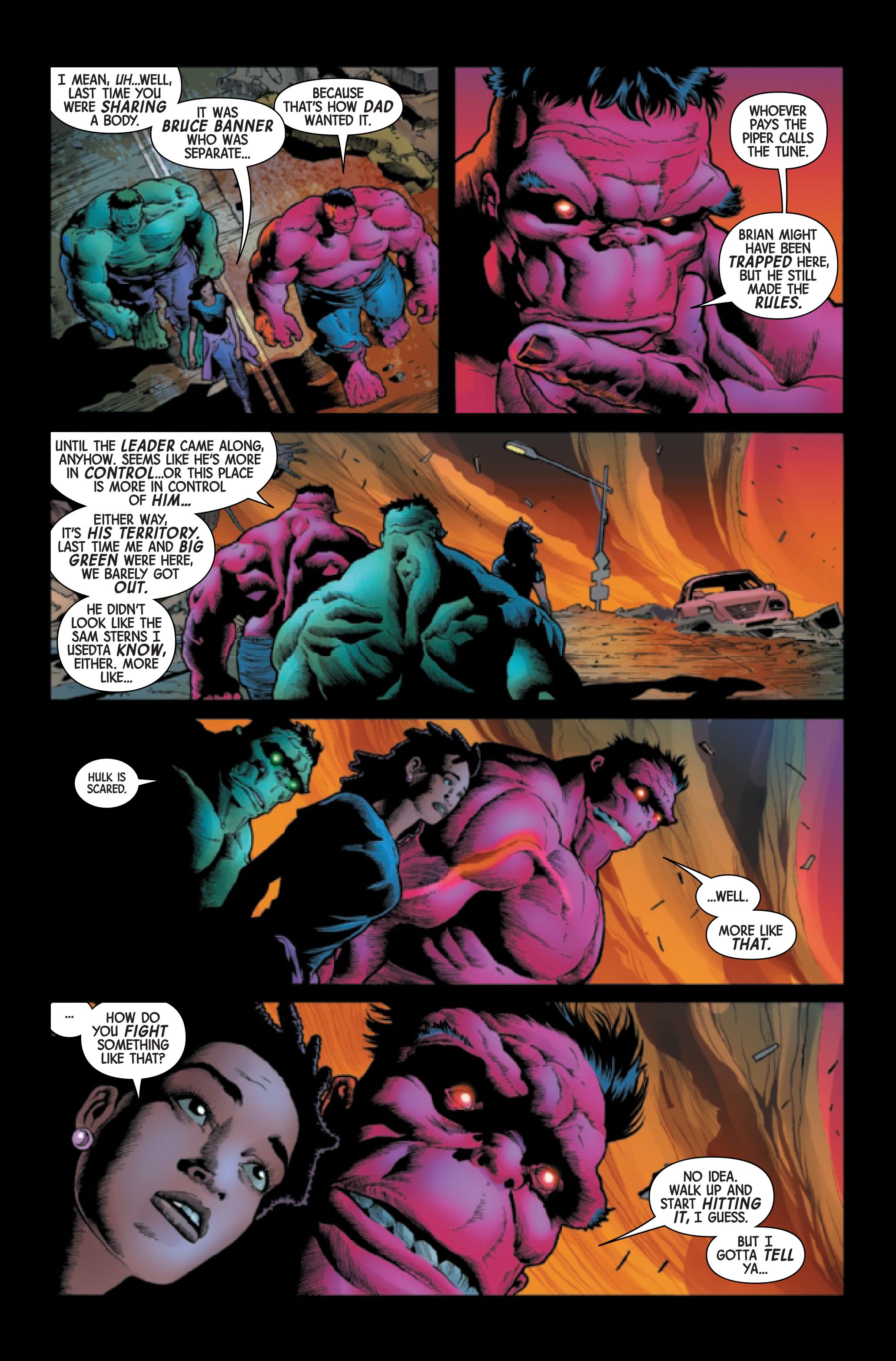 Page 4 of Hulk #50, by Al Ewing and Joe Bennett.