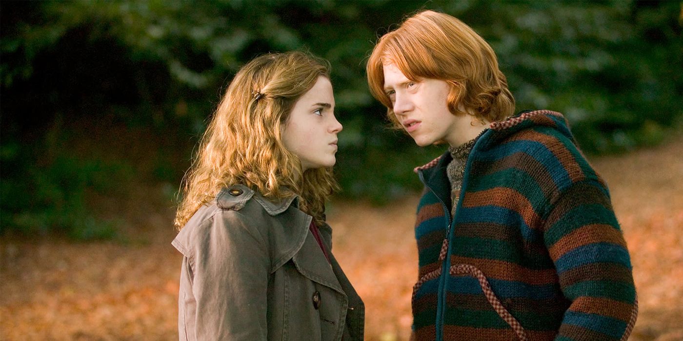 Hermione and Ron in Harry Potter and the Goblet of Fire