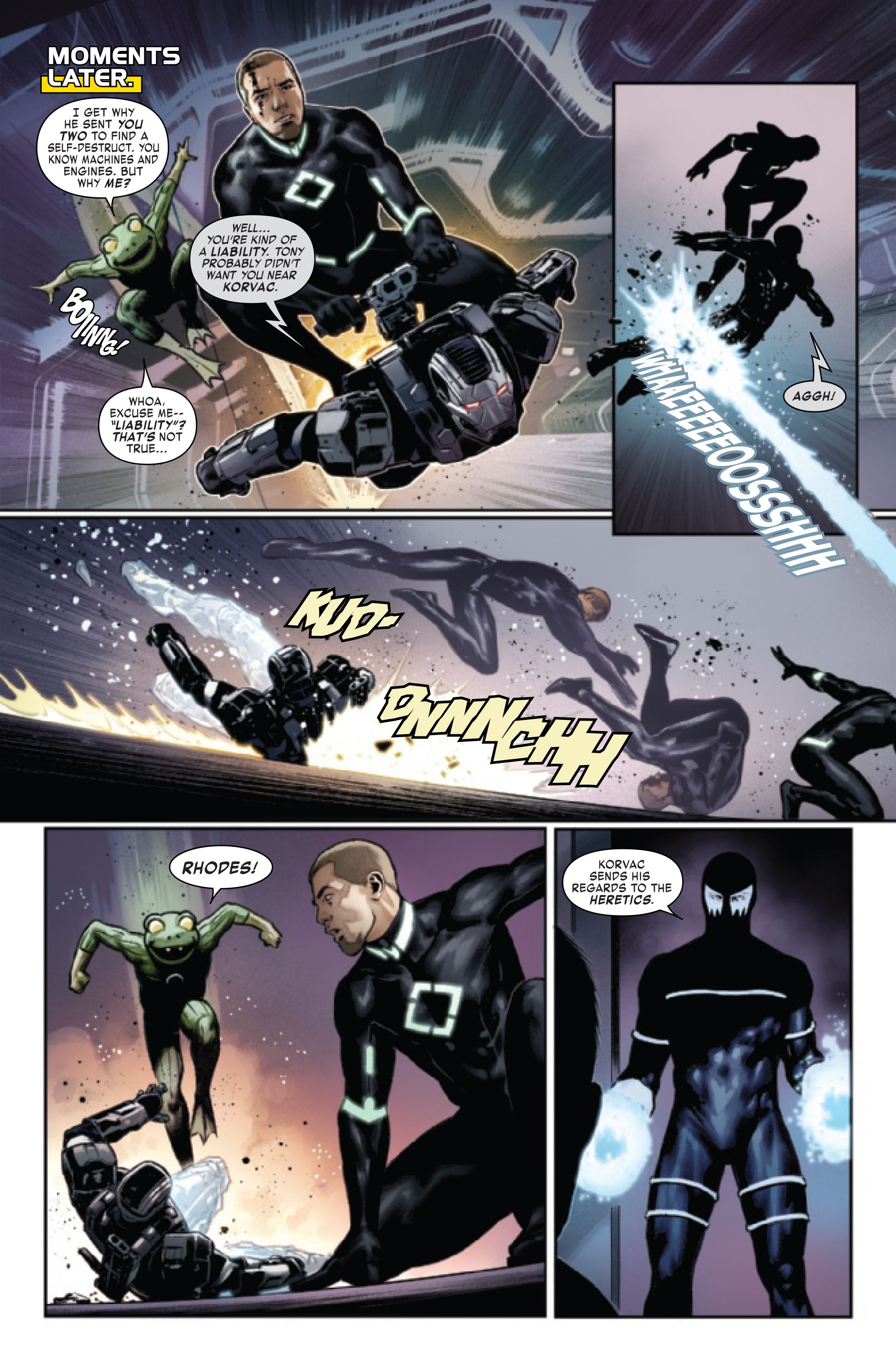 Page 5 of Iron Man #13, by Christopher Cantwell and Cafu.