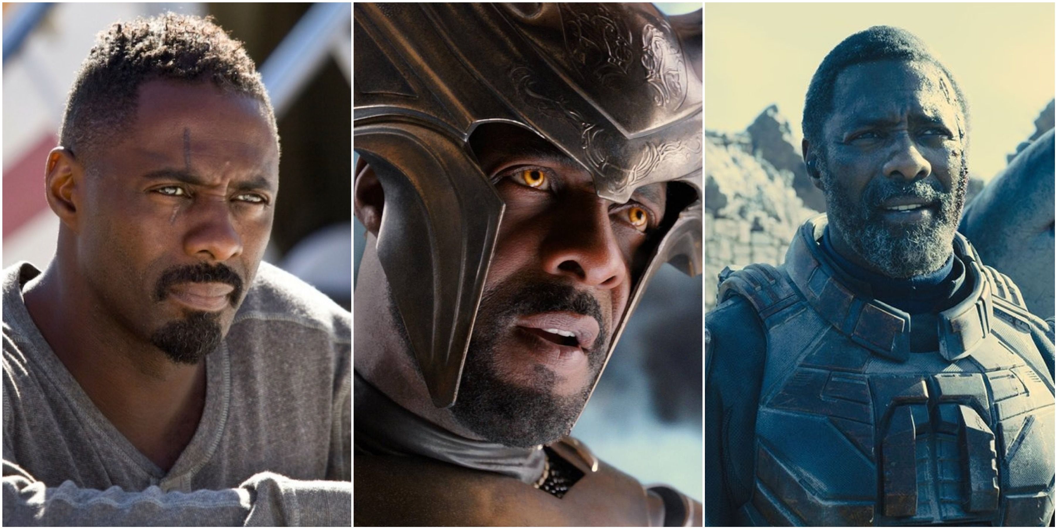 Idris Elba in The Losers, Thor and The Suicide Squad