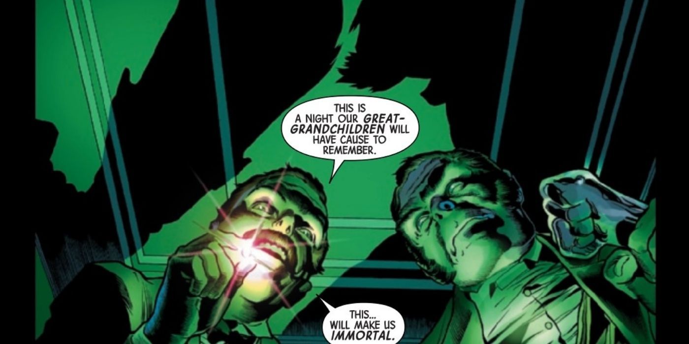Immortal Hulk #50. The origin of Hulk and the Leader