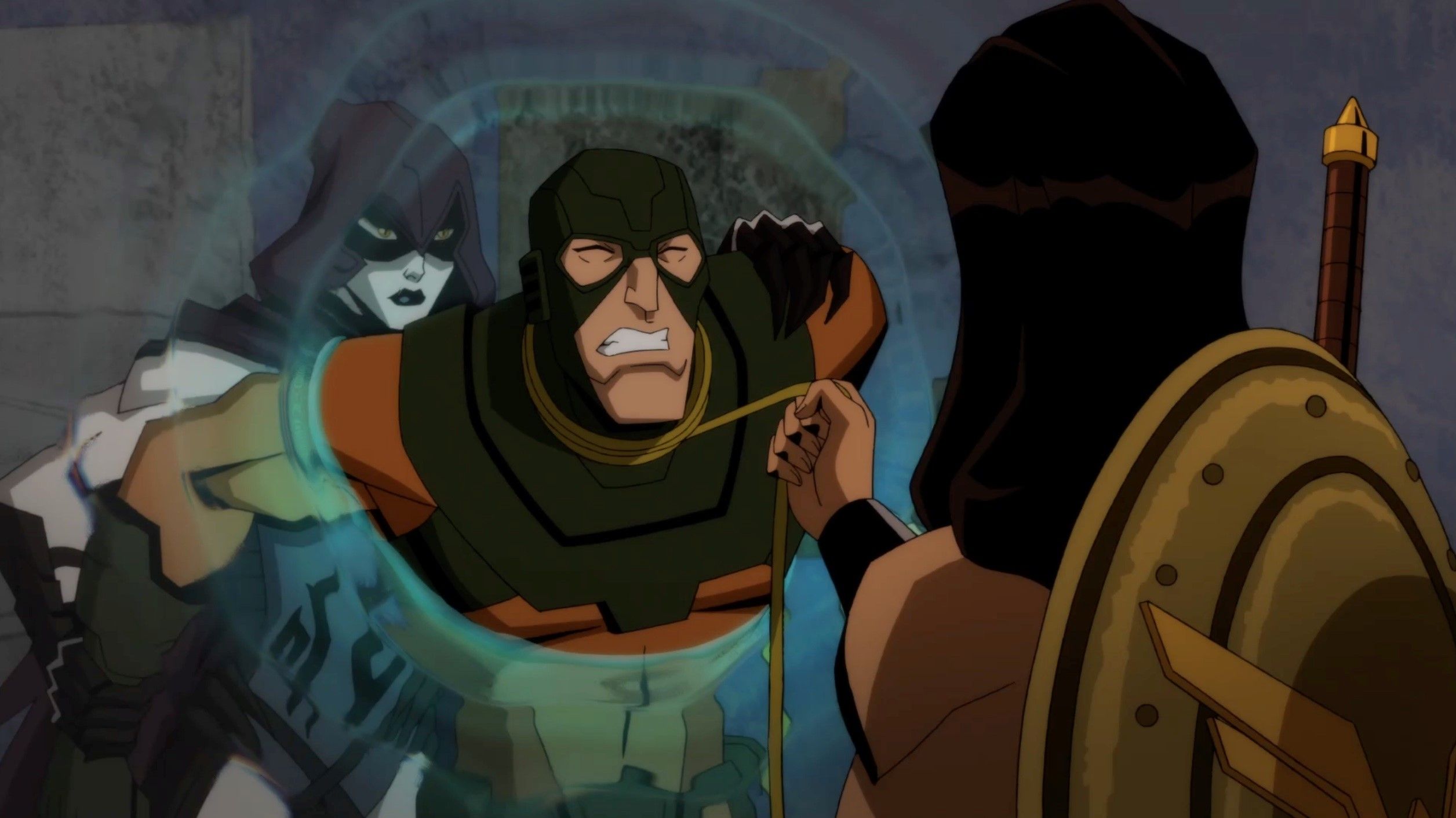 Injustice Stills Plastic Man, Mr. Terrific to the Animated Film