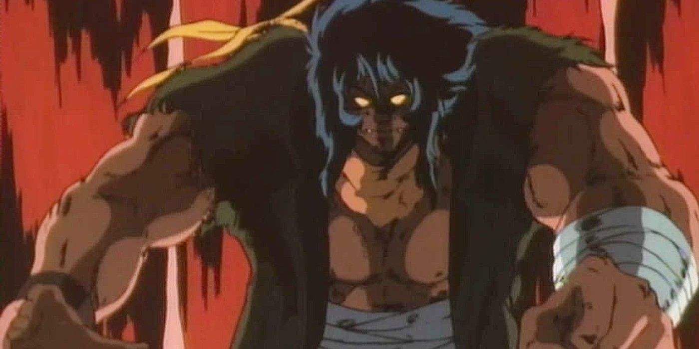 Jack towers over his enemies in the Violence Jack OVA