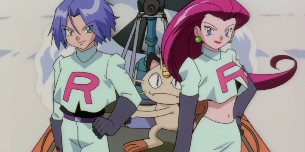 Team Rocket poses on a boat
