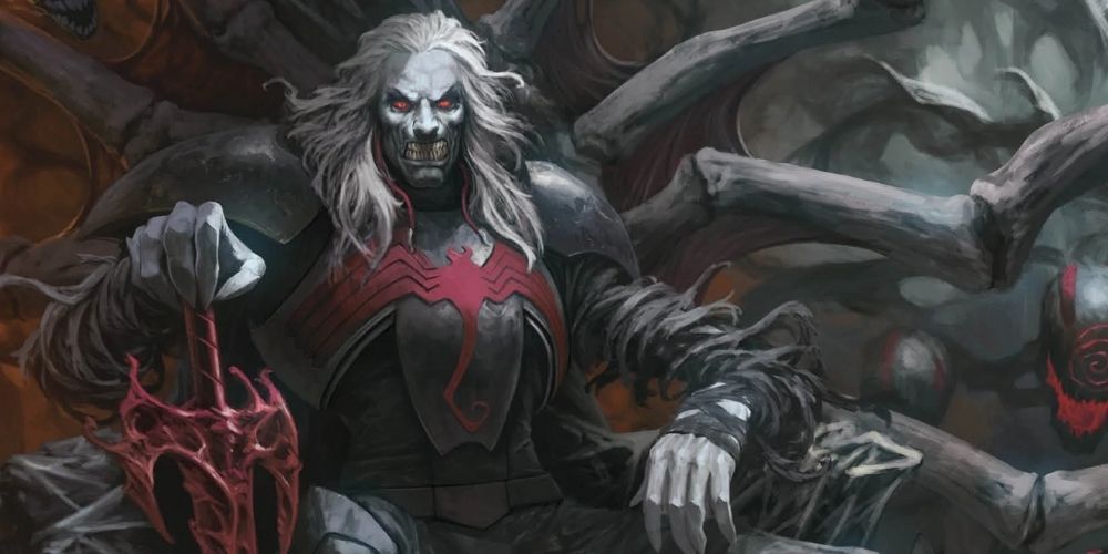 Knull God of Symbiotes on Throne