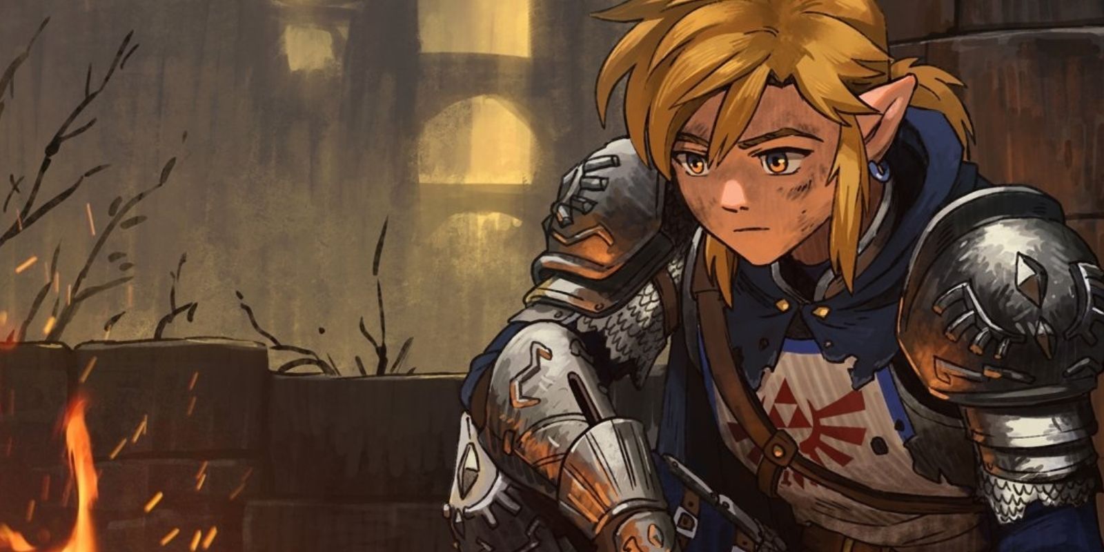 Moody Fan Art Places Legend of Zelda's Link Into Dark Souls