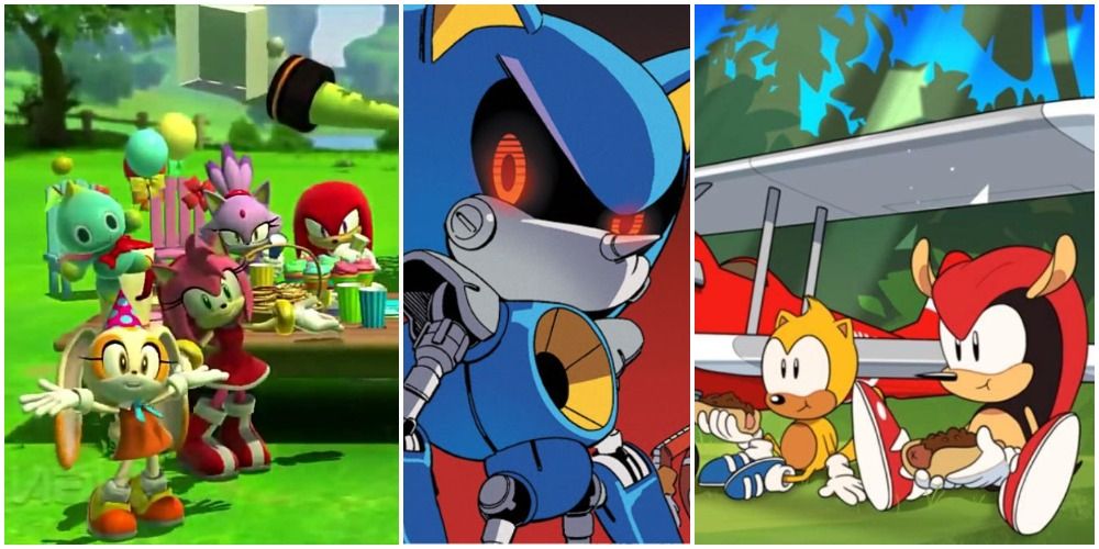 sonic and his friends and metal sonic