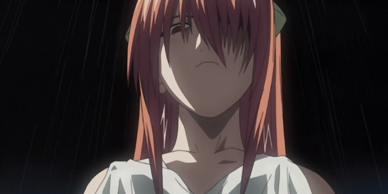 Lucy Angry in Elfen Lied