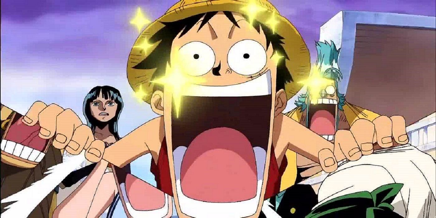 luffy is excited in one piece