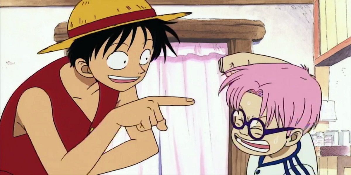 Luffy and coby first meeting