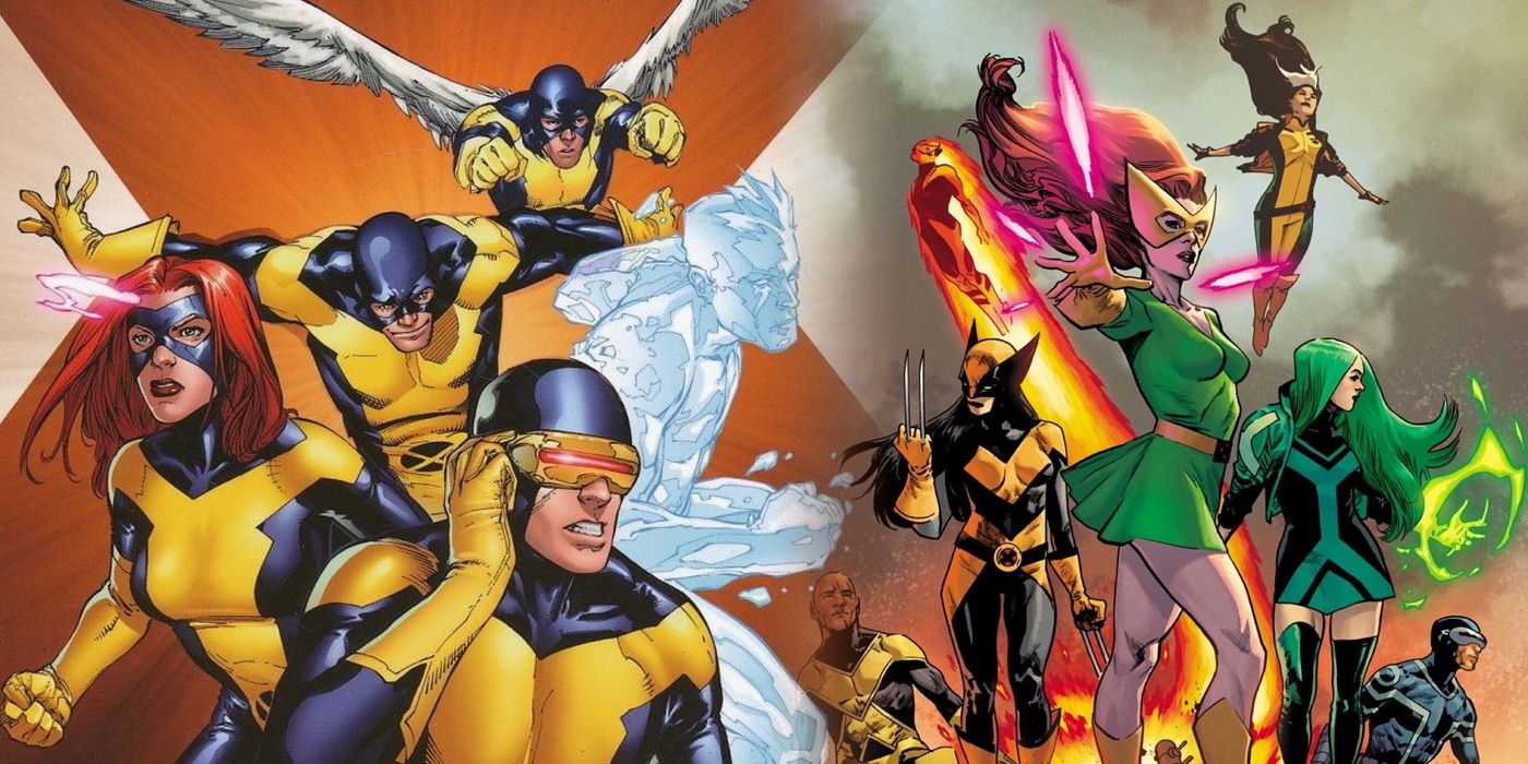 First Class and modern X-Men split image