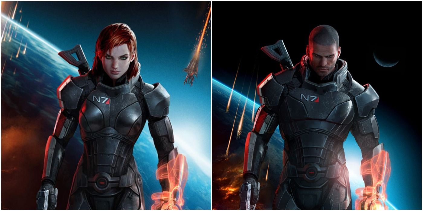 Mass Effect Female And Male Commander Shepard