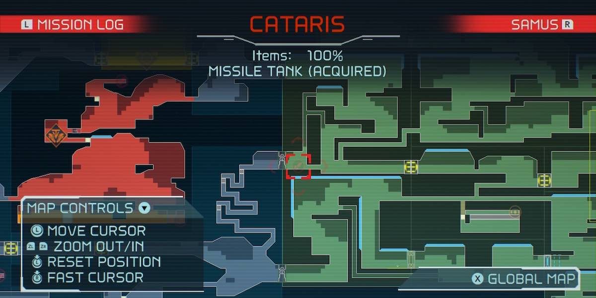 Metroid Dread Cataris Item Guide