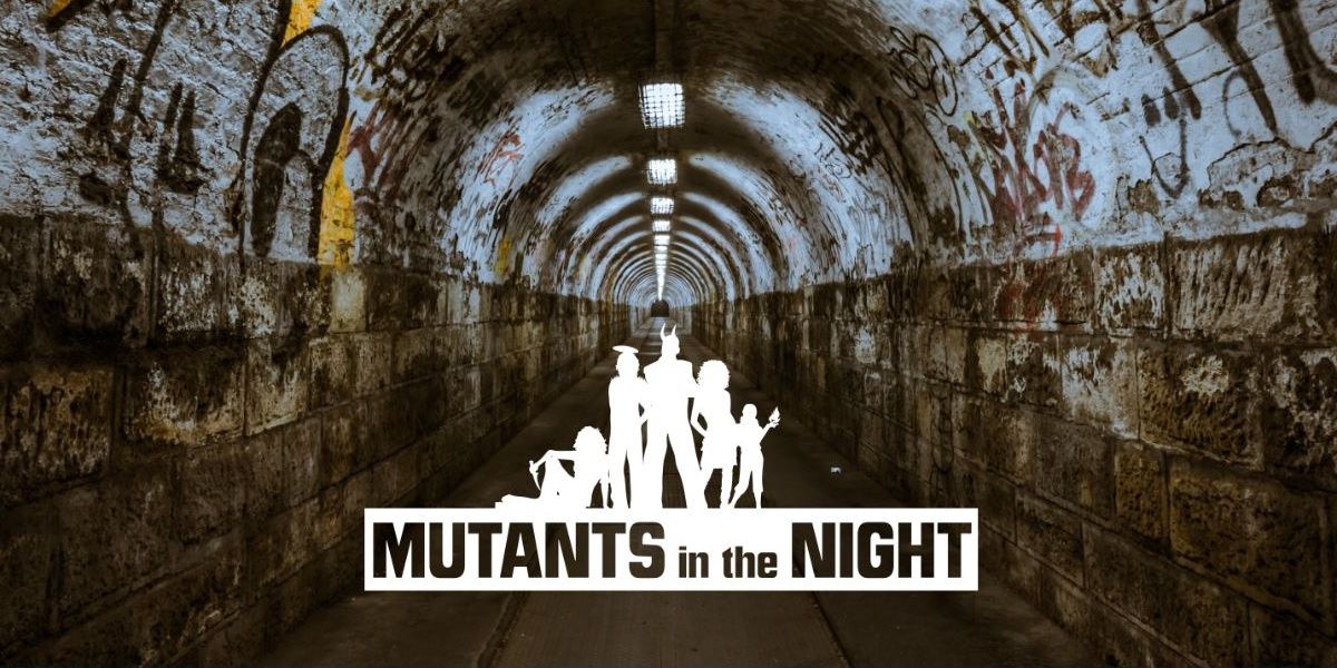 Mutants in the night underground tunnel 