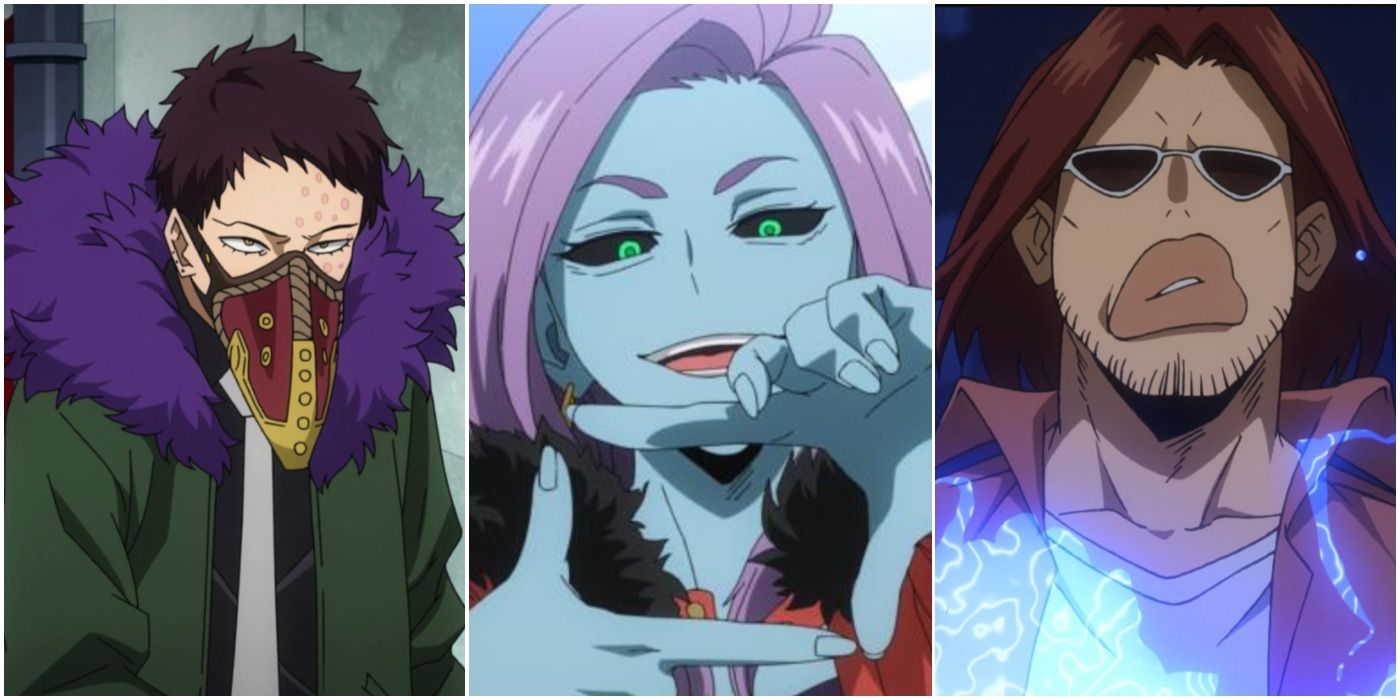 My Hero Academia Villain Costumes Overhaul Curious Magne Trio Header