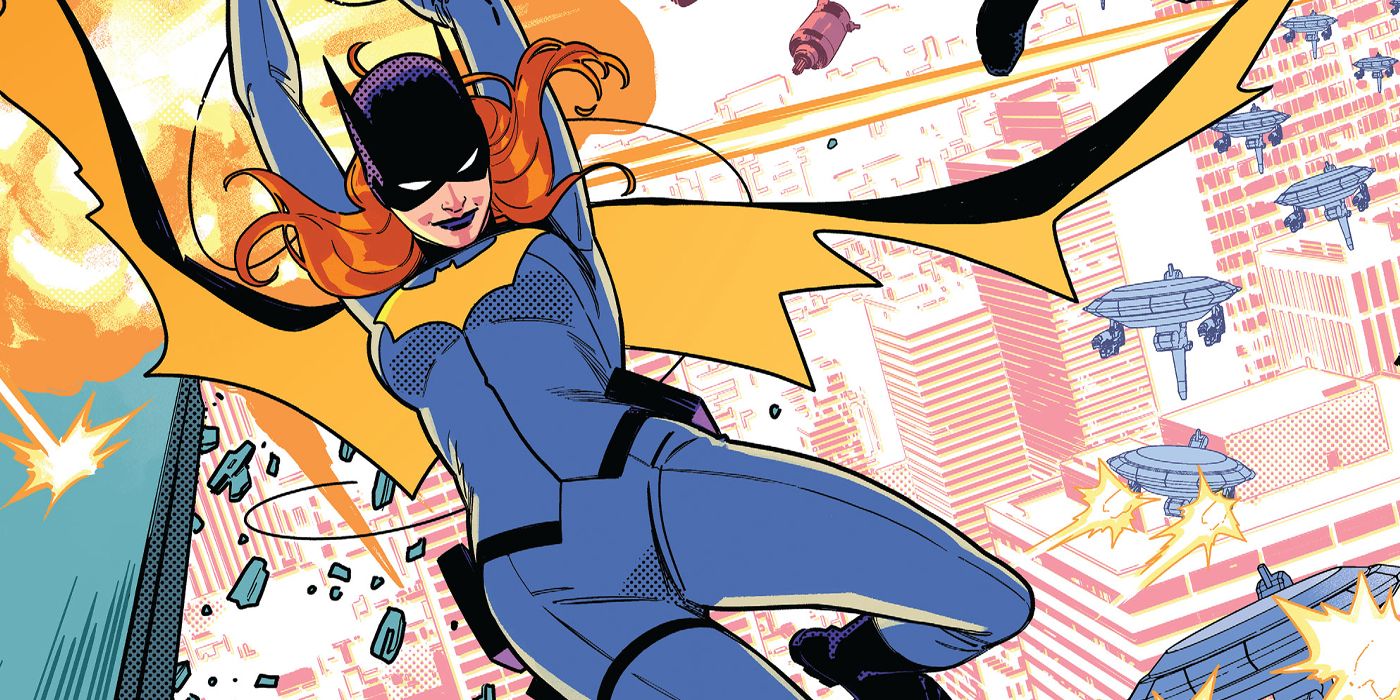 Batgirl in her new suit on the cover of Nightwing #85.