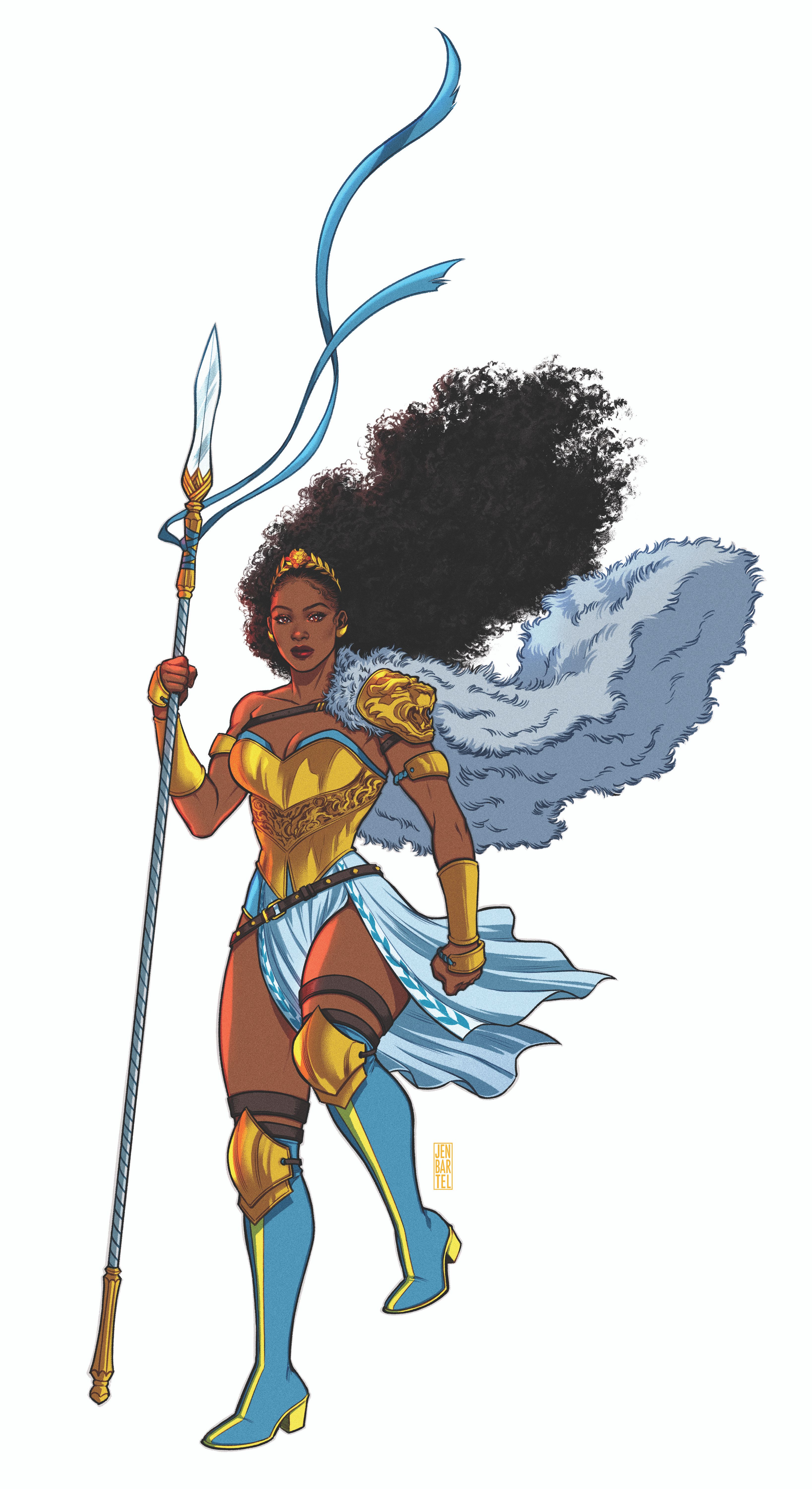 Teaser image of Nubia in Trial of the Amazons by Jen Bartel