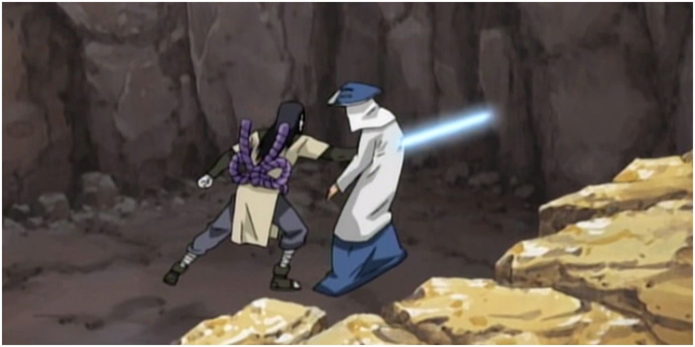 Orochimaru betraying the Kazekage in Naruto.