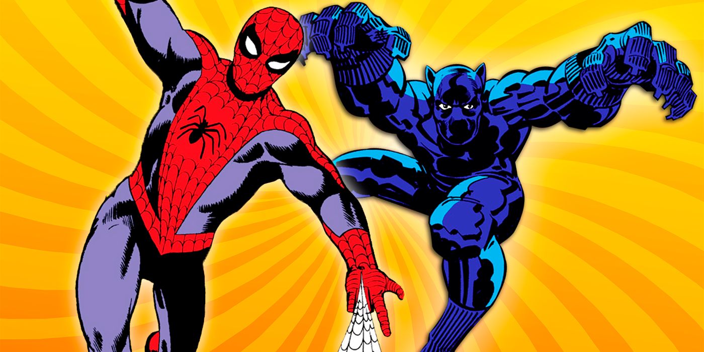 Spider-Man by Steve Ditko and Black Panther by Jack Kirby