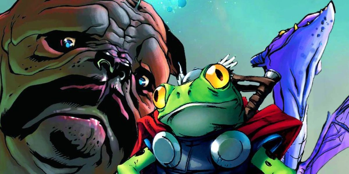 Frog Thor leads the Pet Avengers