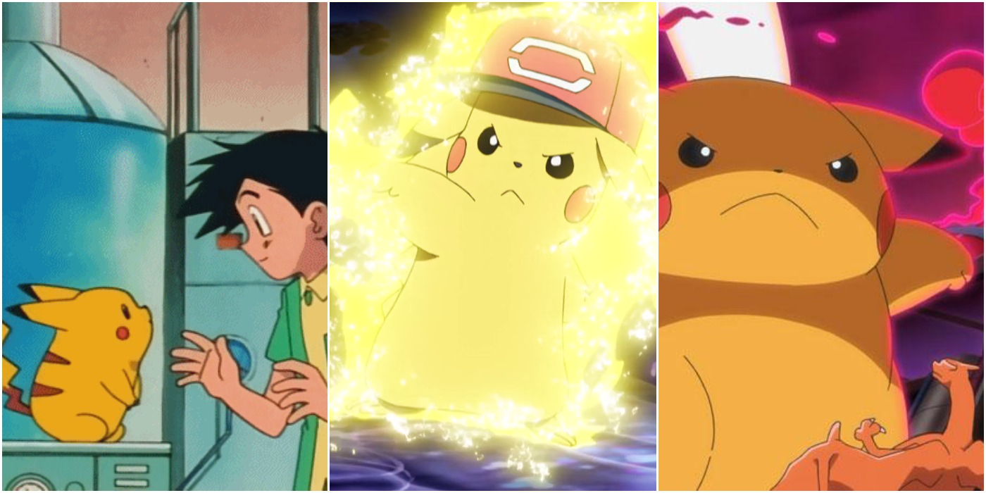 Ash and Pikachu, pokemon z-moves, and gigantamax pikachu vs charizard