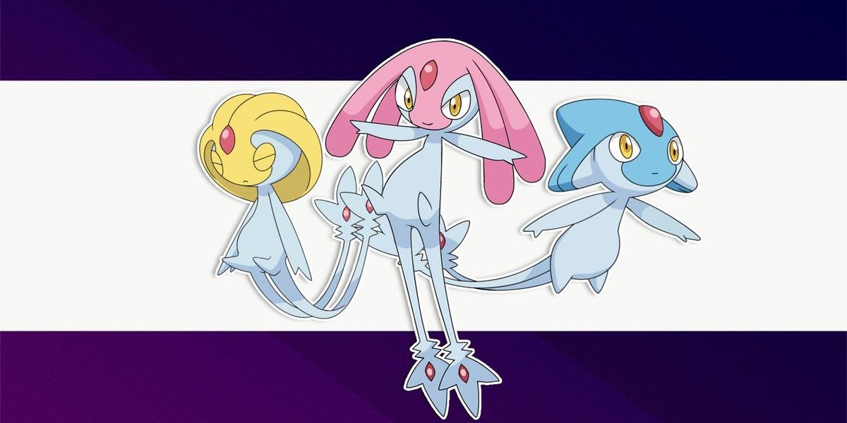 The Pokémon Lake Trio Uxie Mesprit and Azelf