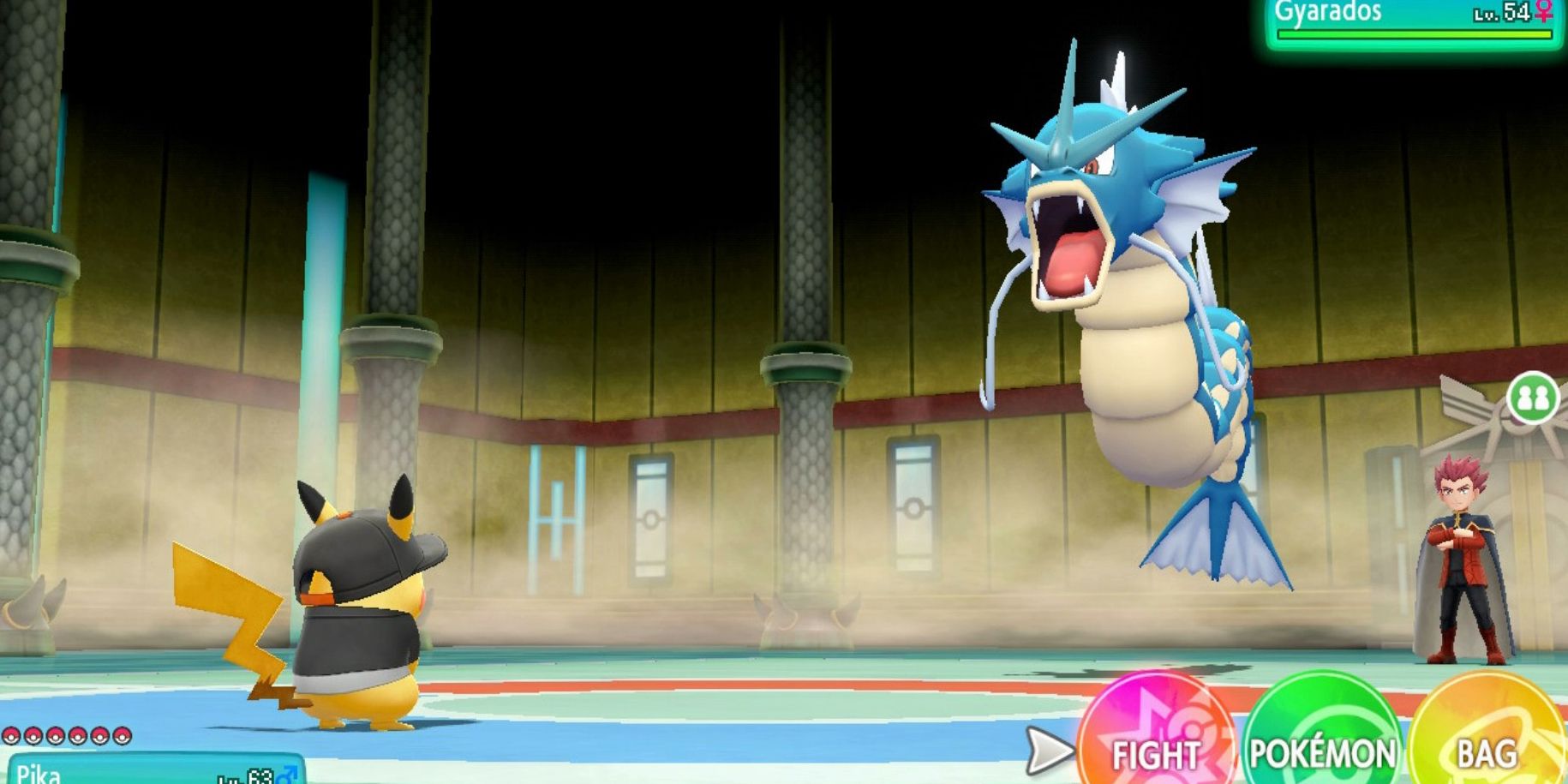 Games Pokemon Lets Go Pikachu Versus Gyarados