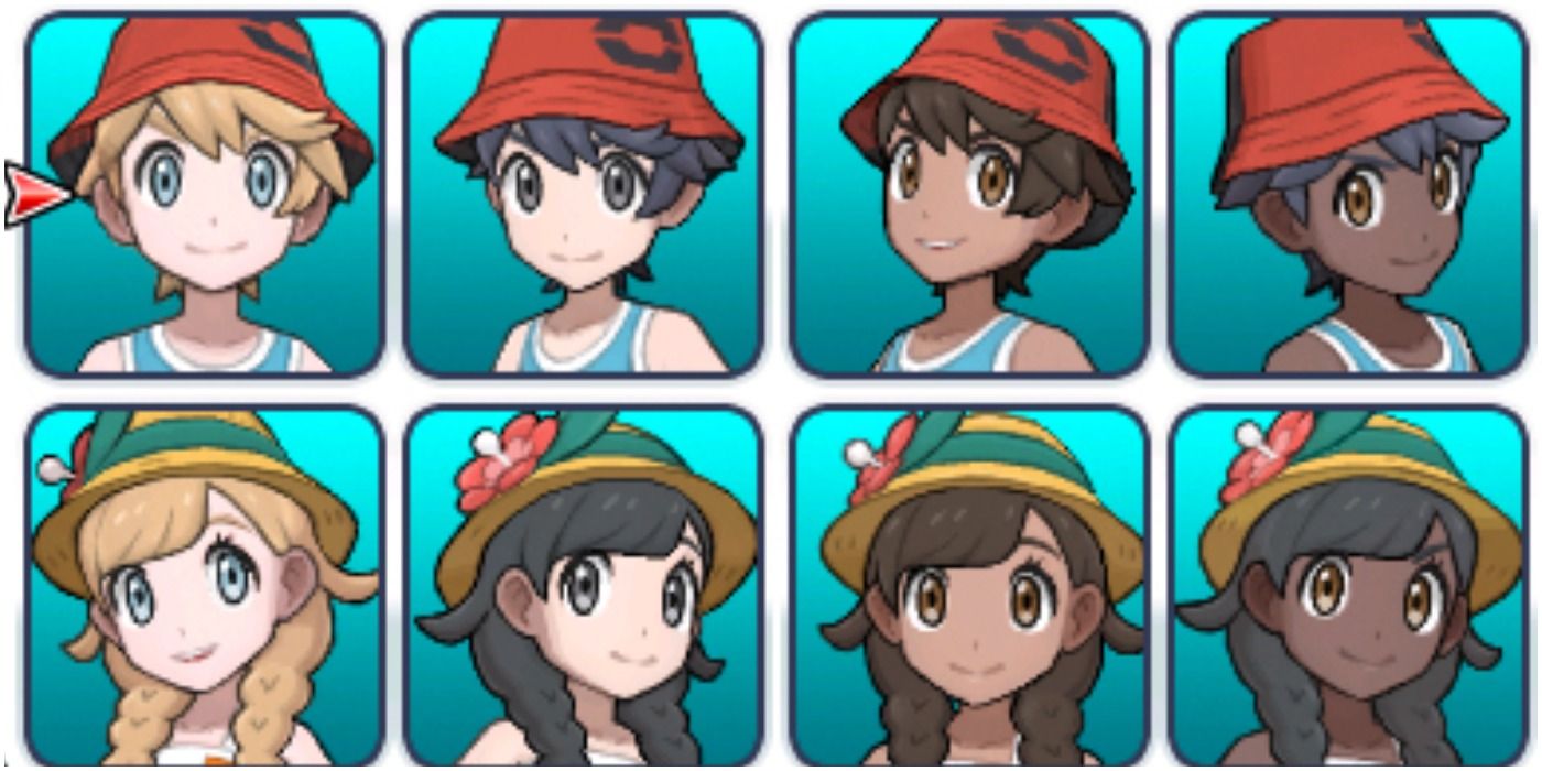 Pokemon USUM Character Selection