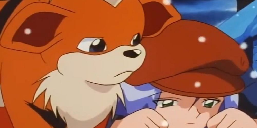 young james and growlithe from pokemon