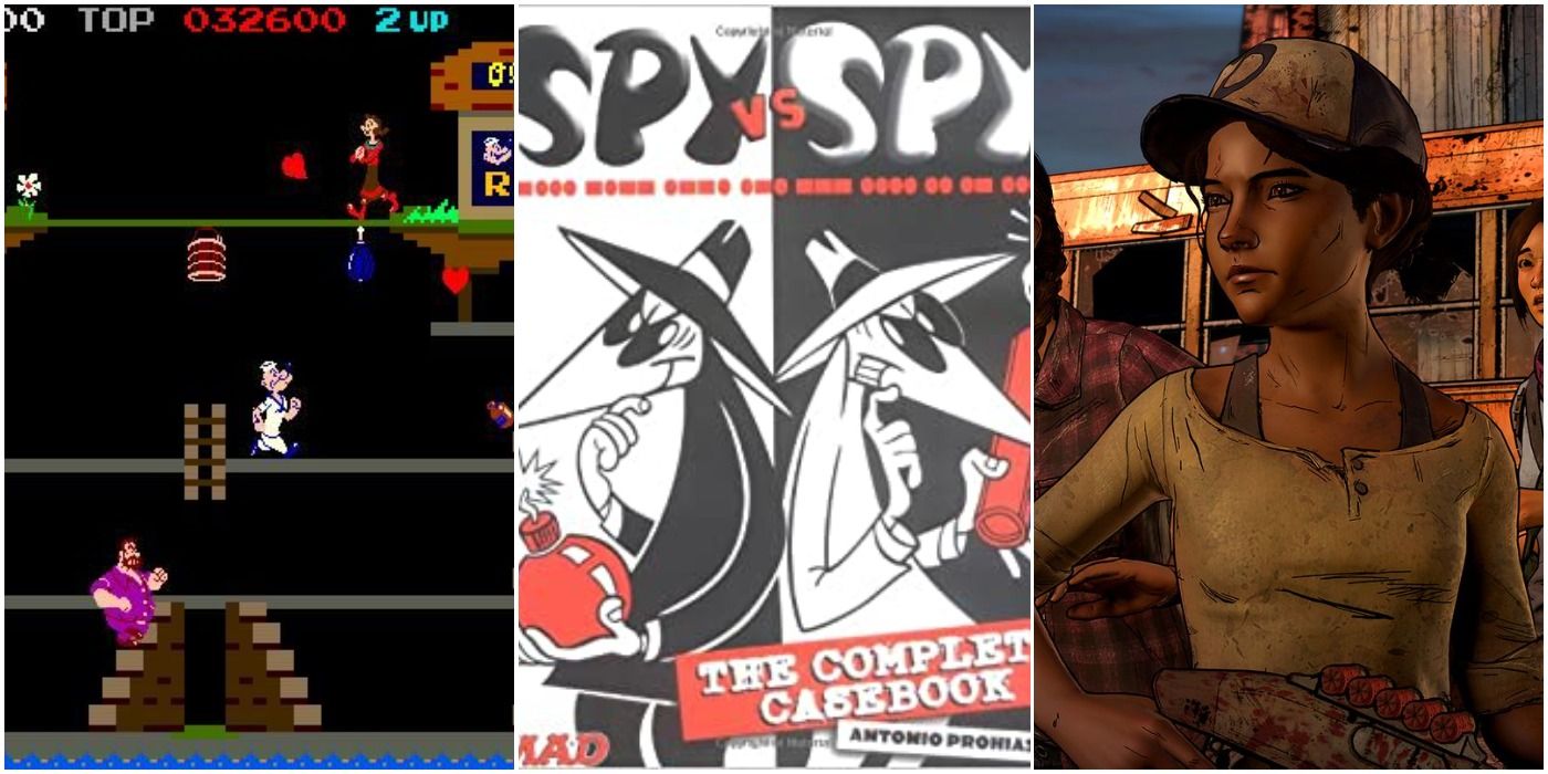 Popeye arcade game spy vs spy and walking dead video game