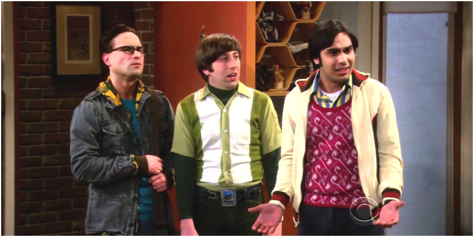 Howard, Leonard and Raj during Halo Night but with dirty Dr. Plimpton from the Big Bang Theory