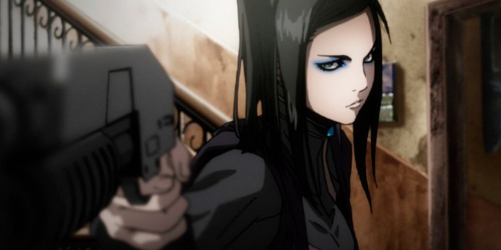 Re-I with a gun from Ergo Proxy Anime