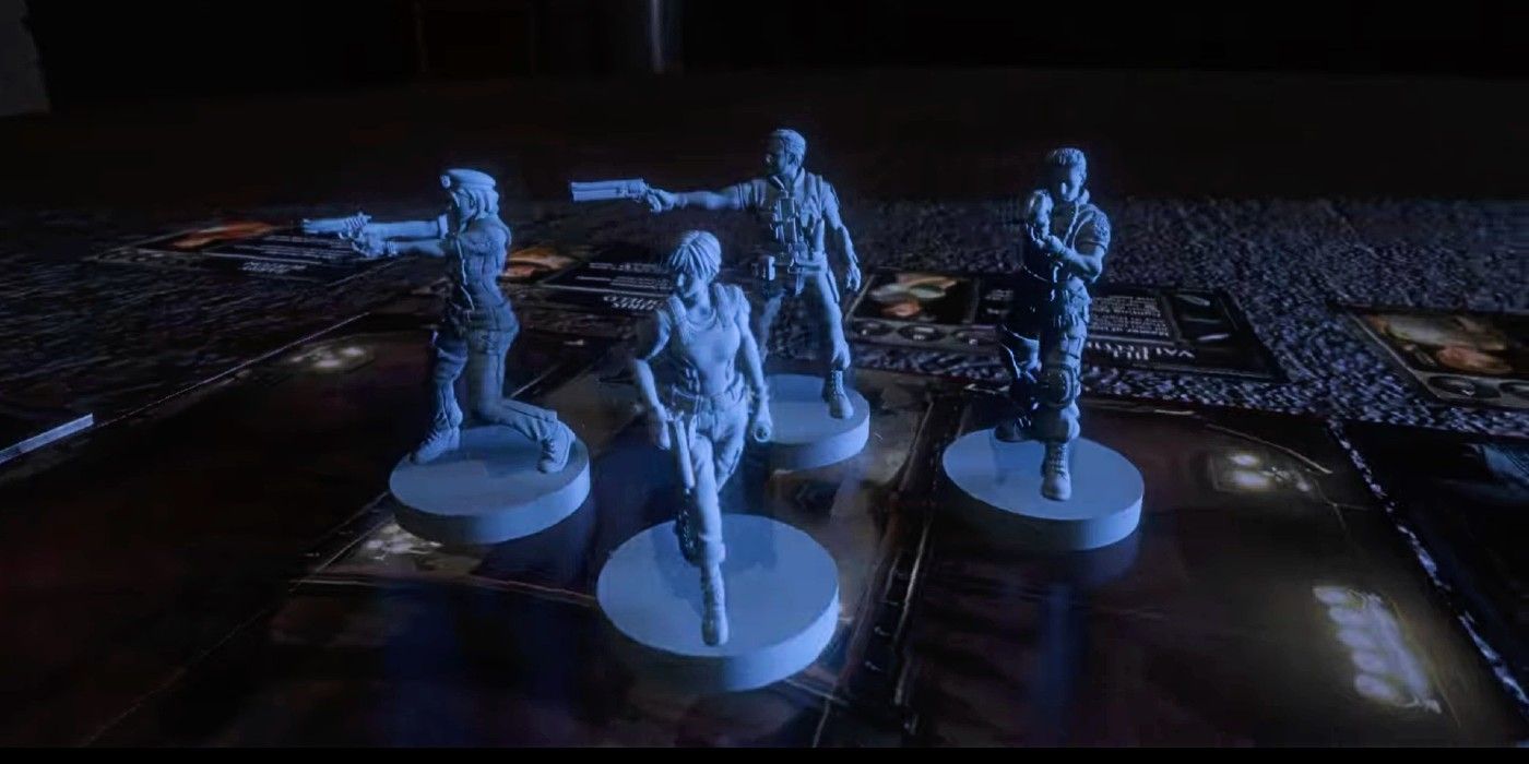 Pre-launch Resident Evil Board Game figures as seen in preview video