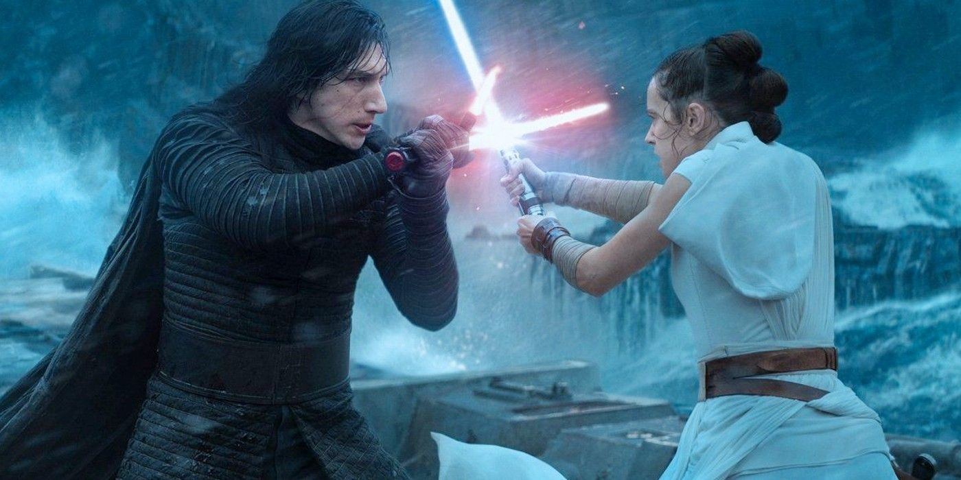 Rey And Kylo Ren Fight In The Rise Of Skywalker