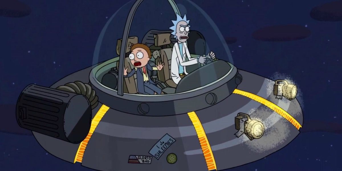 Rick and Morty Space Car