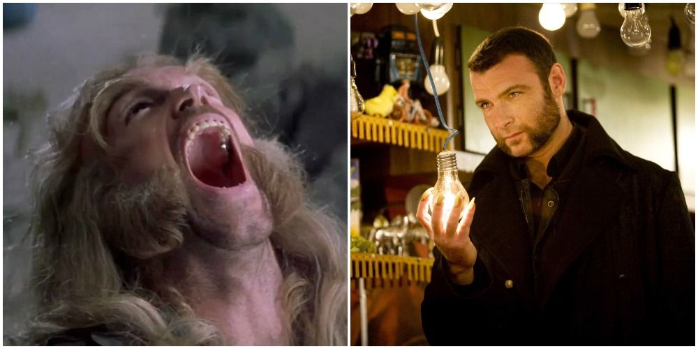 Sabretooth in both of his different portrayals in the X-Men film series