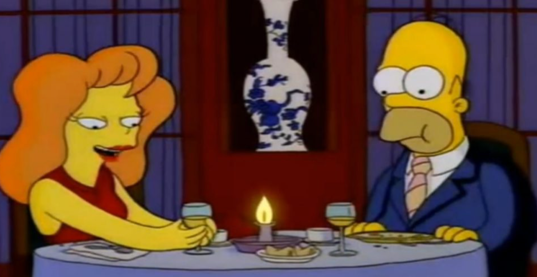 Homer and Mindy on a date