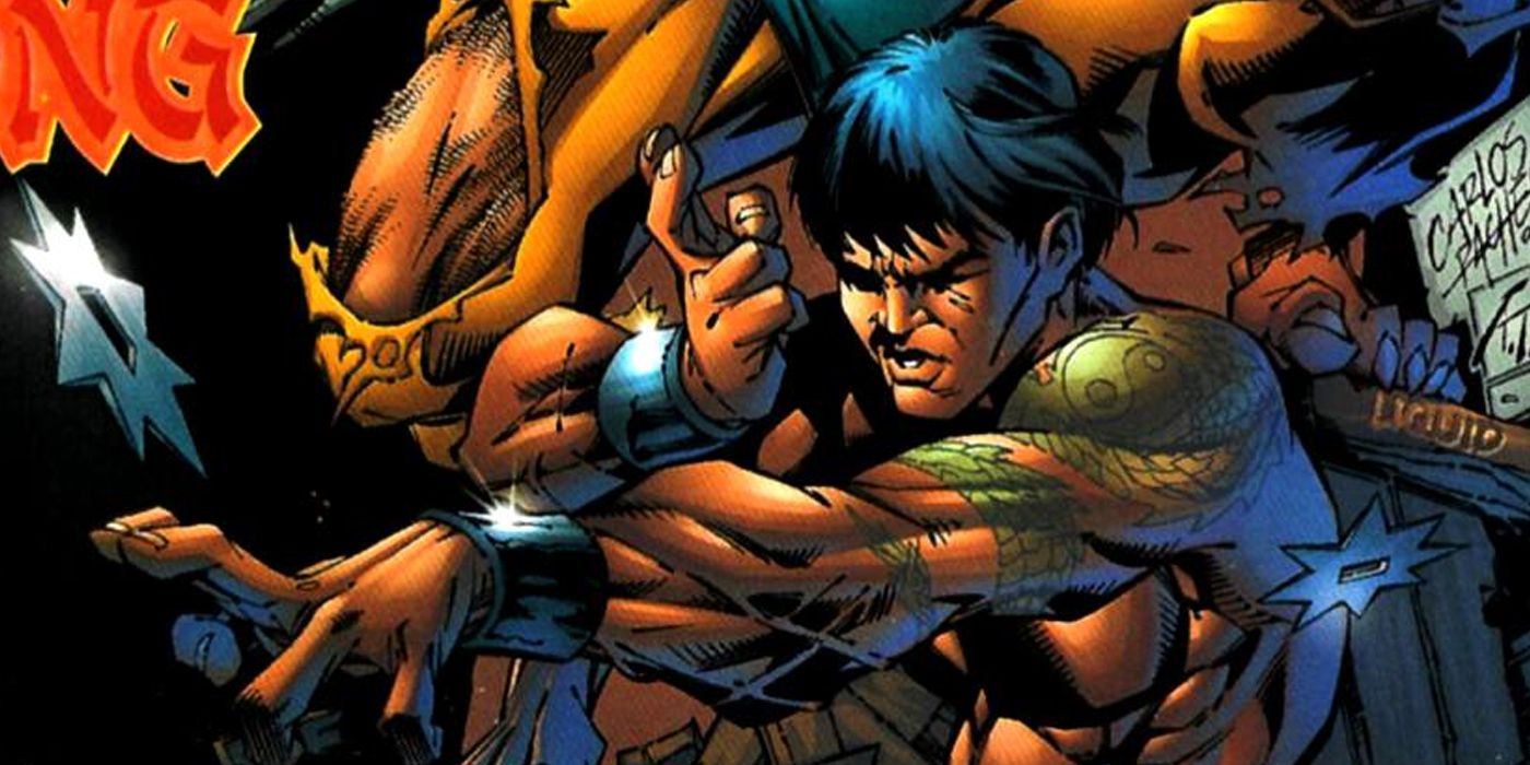 Shang-Chi with his dragon tatto from X-Men