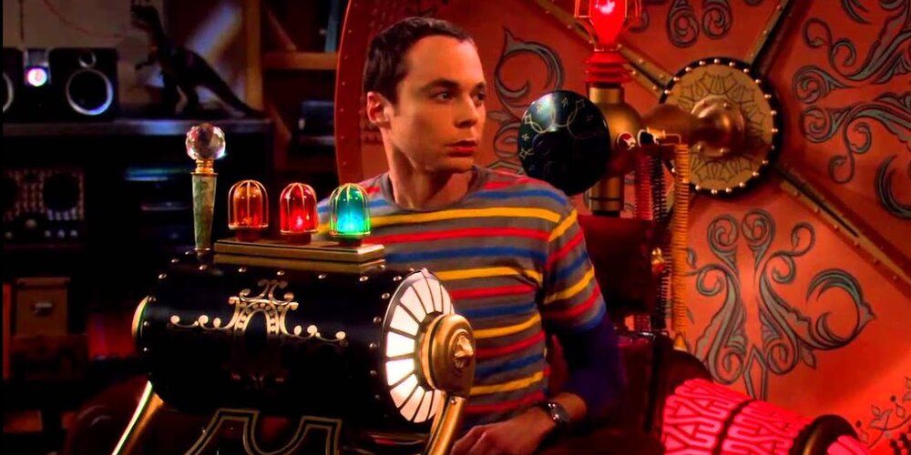 Sheldon imagines himself travelling through time the Big Bang Theory