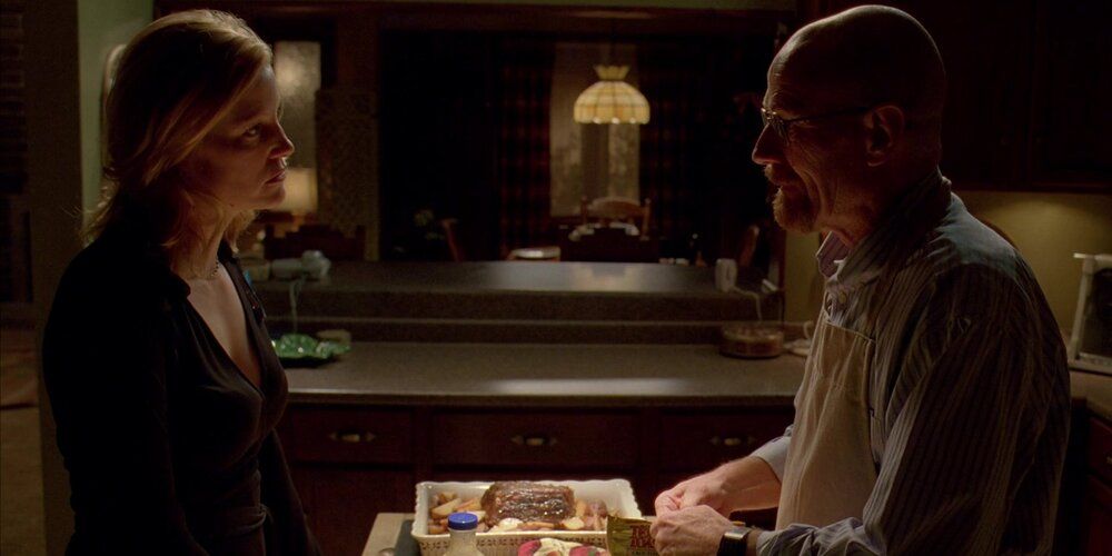 Skyler and Walt talk about their relationship in Breaking Bad