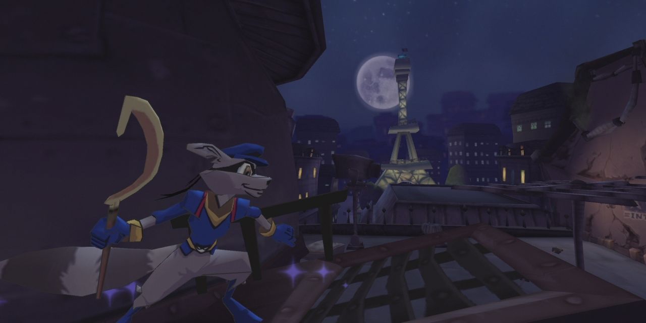 Sly Cooper sneaking