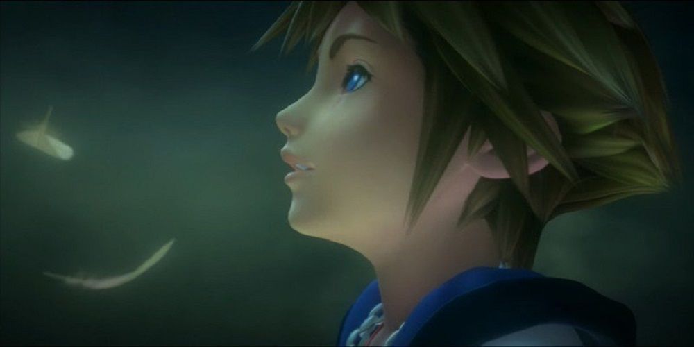 Sora In The Opening Cinematic Of Kingdom Hearts