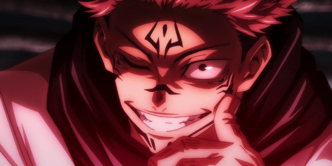 Sukuna grins evilly in his domain - Jujutsu Kaisen