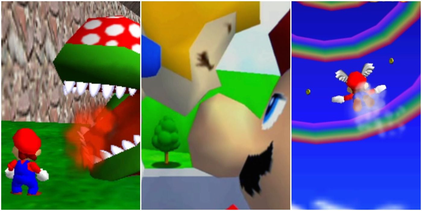 Super Mario 64 Lore Changes Piranha Peach Flying Cap Trio Header