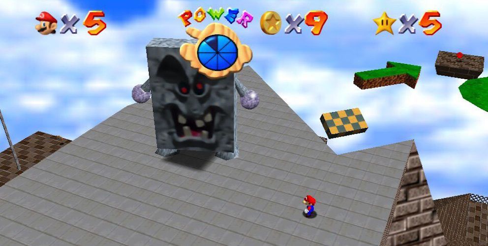 Games Super Mario 64 Whomp Boss Battle